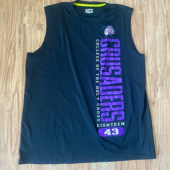 Under Armour Heat Gear Holy Cross Crusaders Tank Top - Picture 1 of 5